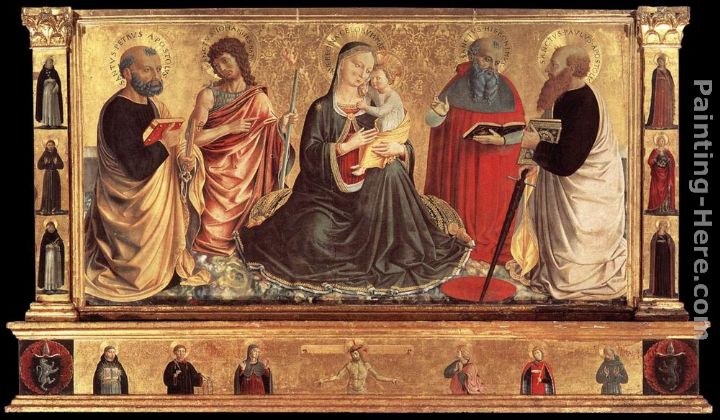Benozzo di Lese di Sandro Gozzoli Madonna and Child with Sts John the Baptist, Peter, Jerome, and Paul